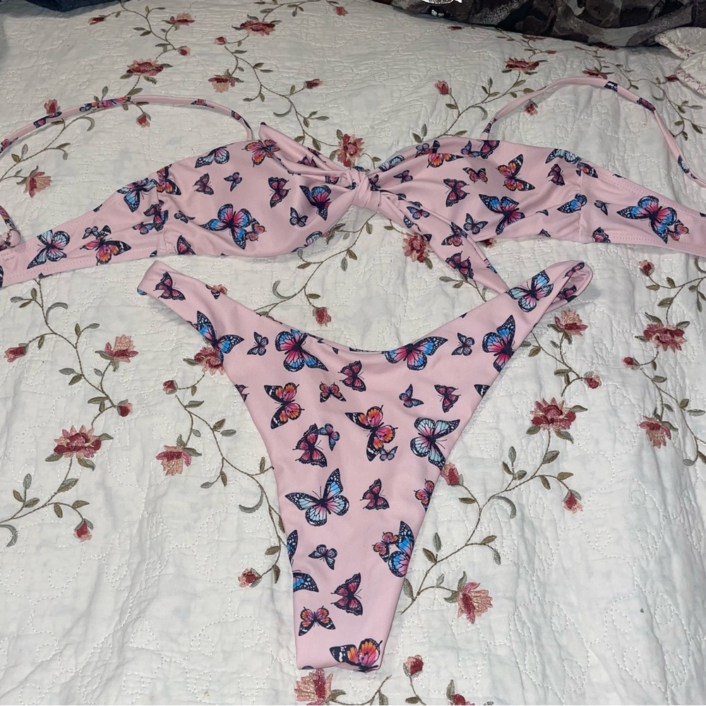 Women’s Butterfly Thong Bikini NWOT